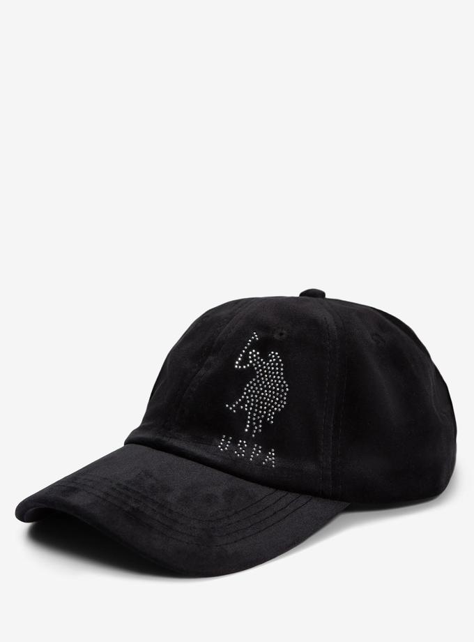 USPA VELVET & RHINESTONE LOGO BASEBALL HAT Best Buy