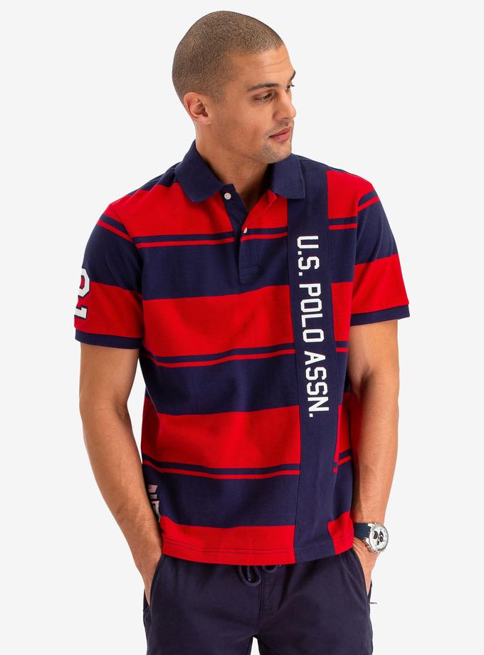 USPA VERITCAL RUGBY STRIPE POLO SHIRT Best Price