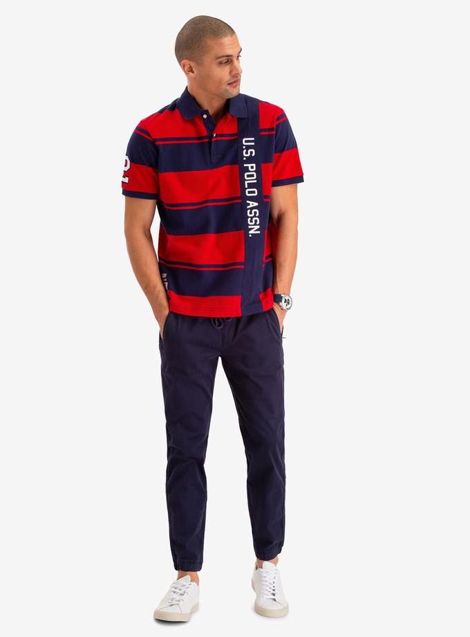 USPA VERITCAL RUGBY STRIPE POLO SHIRT Best Price