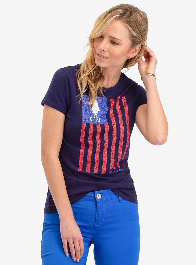 USPA VERTICAL FLAG GRAPHIC T-SHIRT Free shipping