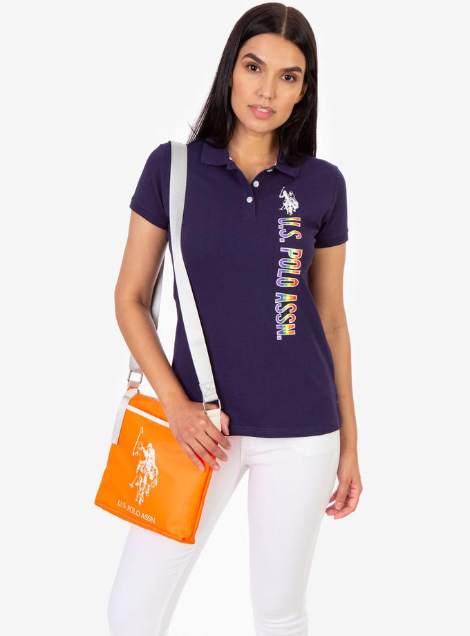 USPA VERTICAL RAINBOW POLO SHIRT For Sale