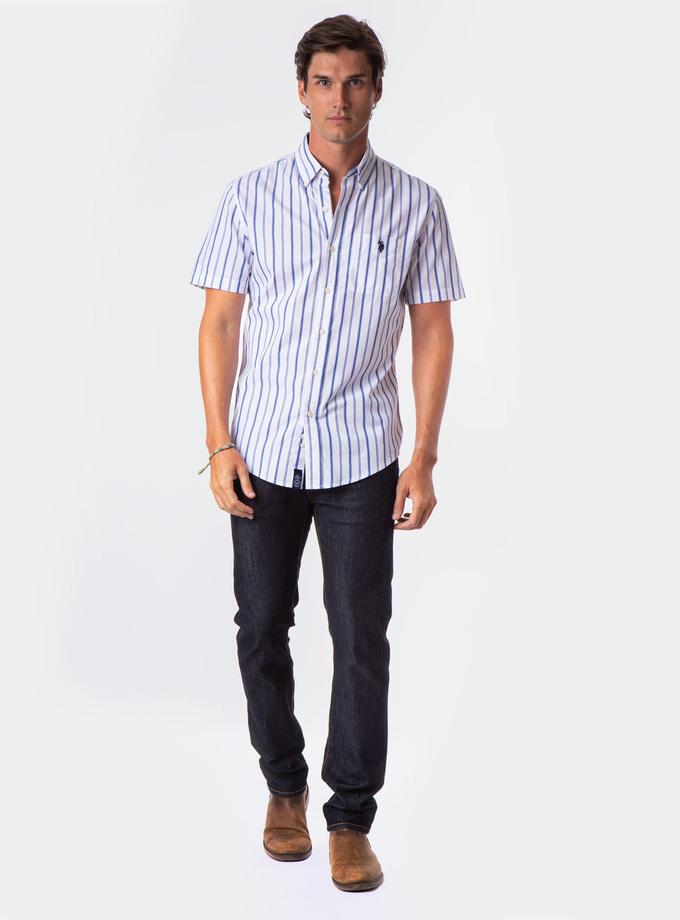 USPA VERTICAL STRIPE POPLIN SHIRT Free shipping