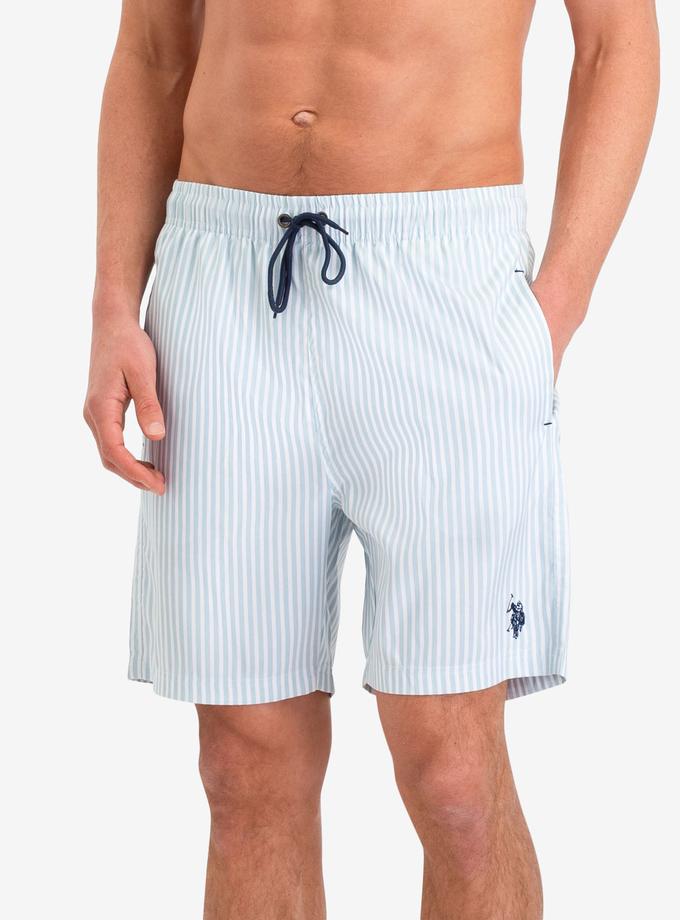 USPA VERTICAL STRIPE SWIM TRUNKS On Sale