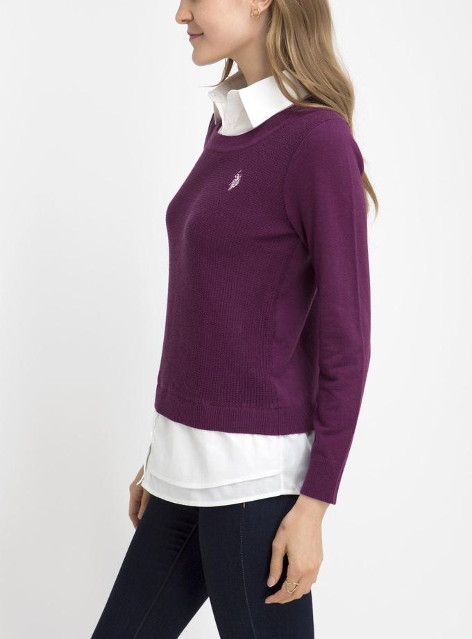 USPA WAFFLE TWOFER SWEATER Best Buy