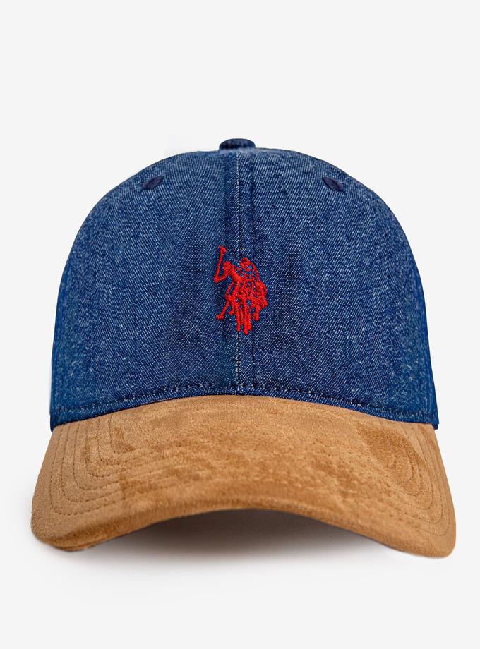 USPA WASHED DENIM LOGO BASEBALL CAP Best Seller