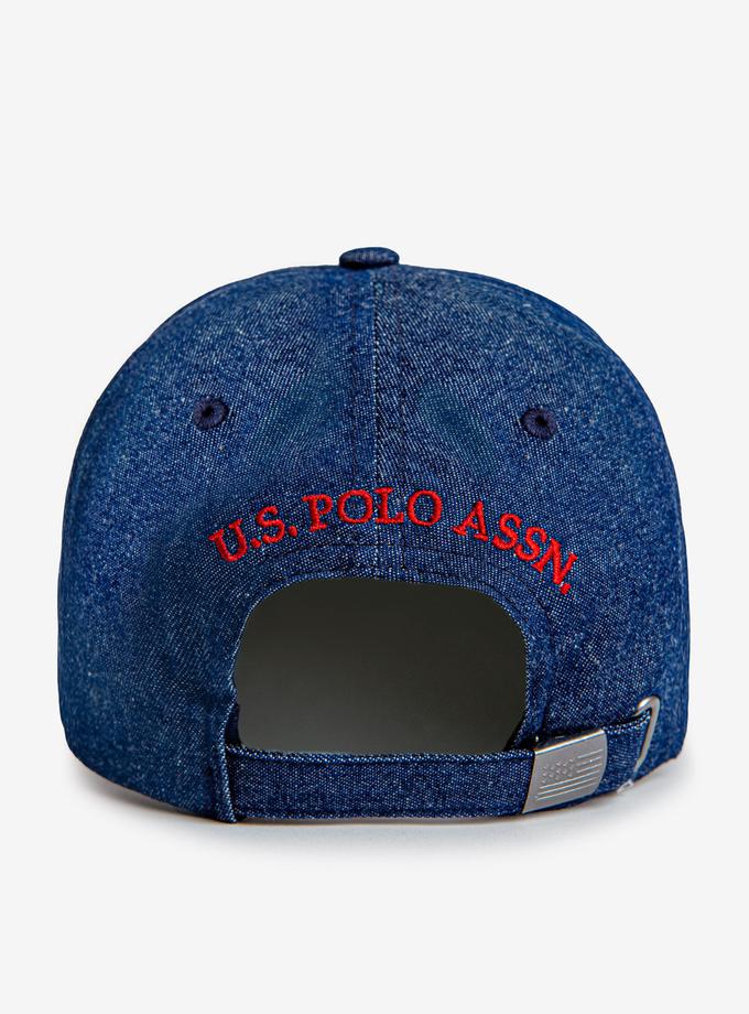 USPA WASHED DENIM LOGO BASEBALL CAP Best Seller