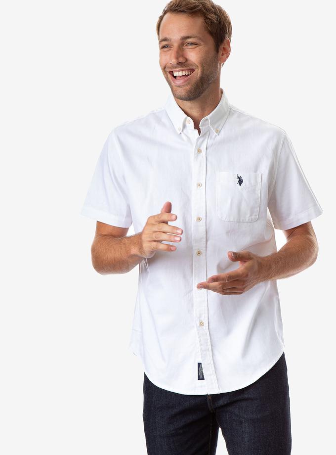 USPA WHITE DENIM SHORT SLEEVE SHIRT Best Seller