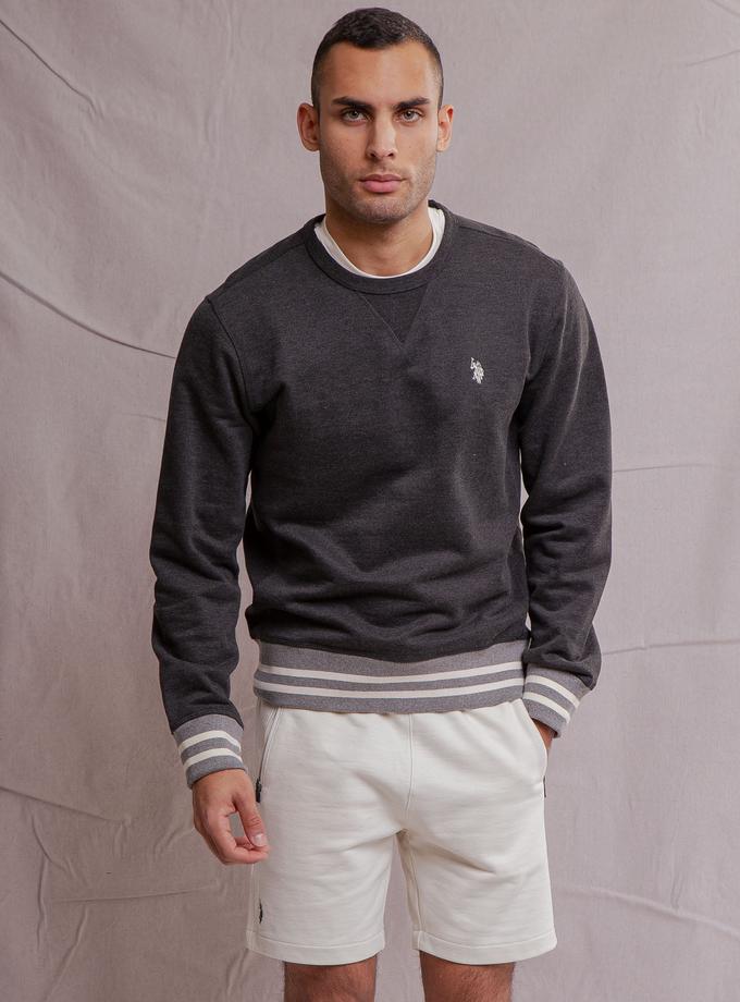 USPA WHITE LABEL CREW NECK FRENCH TERRY PULLOVER Same Day Delivery