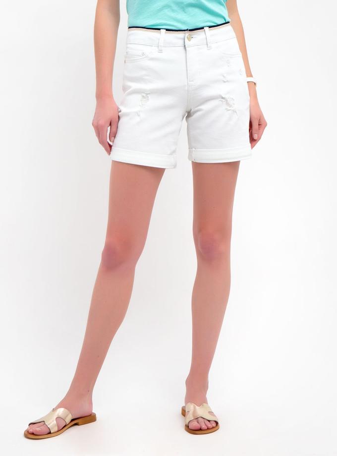 USPA WHITE SHORTS WITH DETAILED WAIST Best Buy