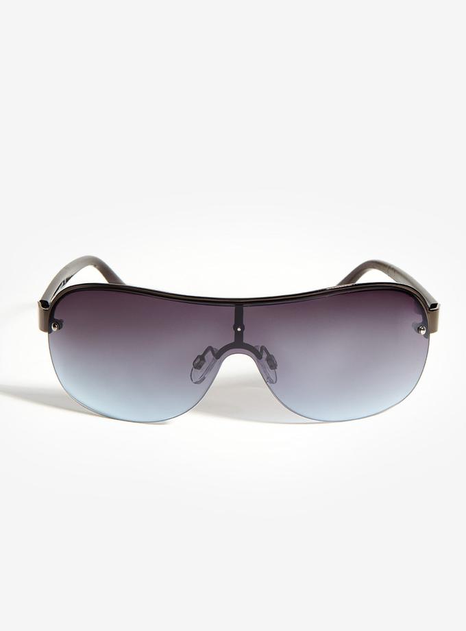 USPA WIDE SHIELD METAL RIM SUNGLASSES High Quality