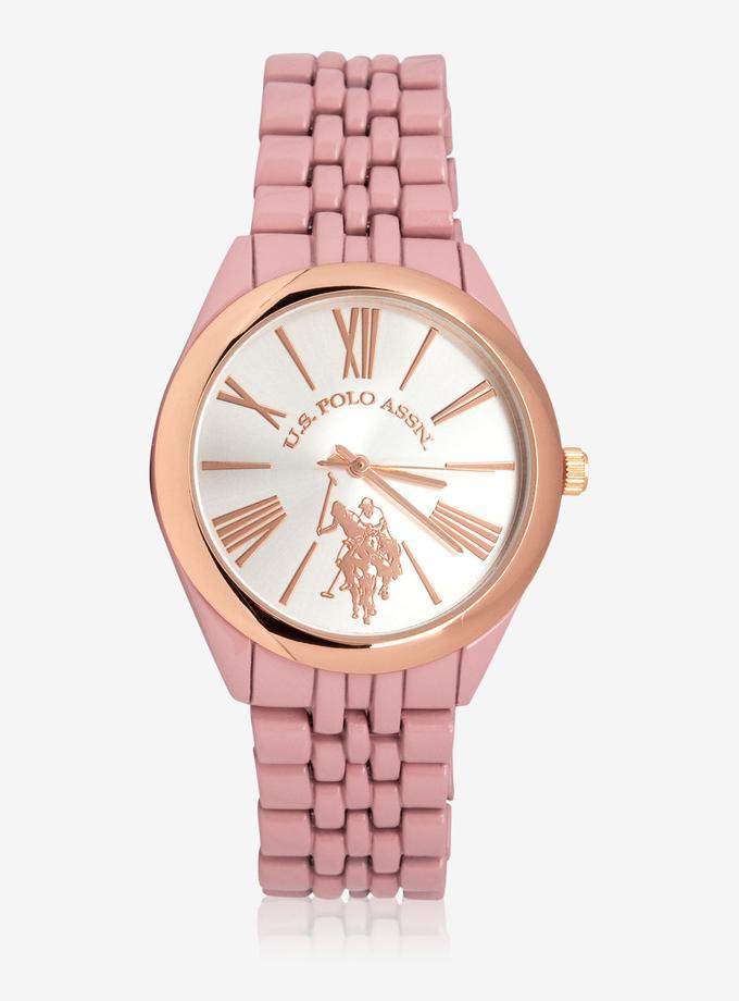 USPA WOMEN'S PINK & ROSEGOLD WATCH For Sale