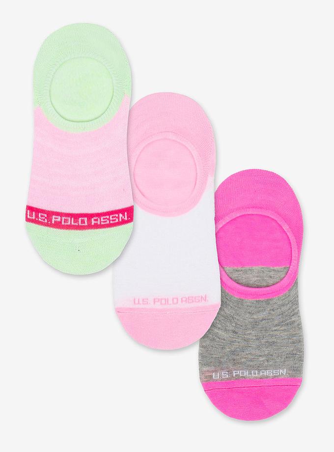 USPA WOMENS 3PK MARLED ASSORTED LINERS High Quality