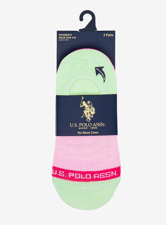 USPA WOMENS 3PK MARLED ASSORTED LINERS High Quality