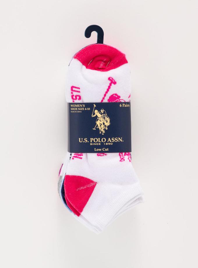 USPA WOMENS 6PK BIG DHM LOW CUT SOCKS Best Buy