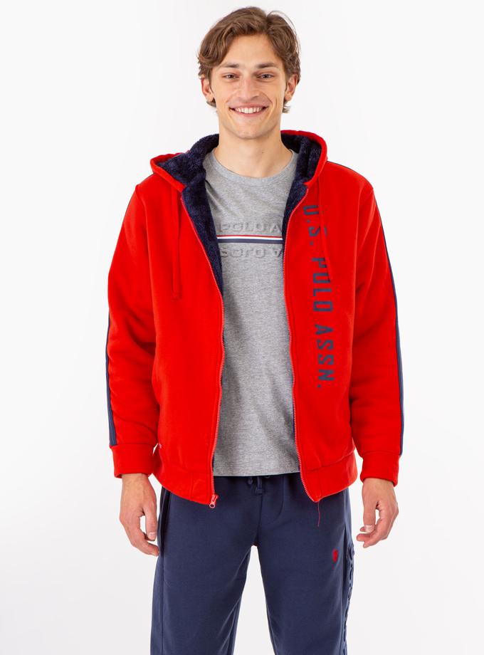 USPA WORDMARK SHERPA HOODIE Same Day Delivery