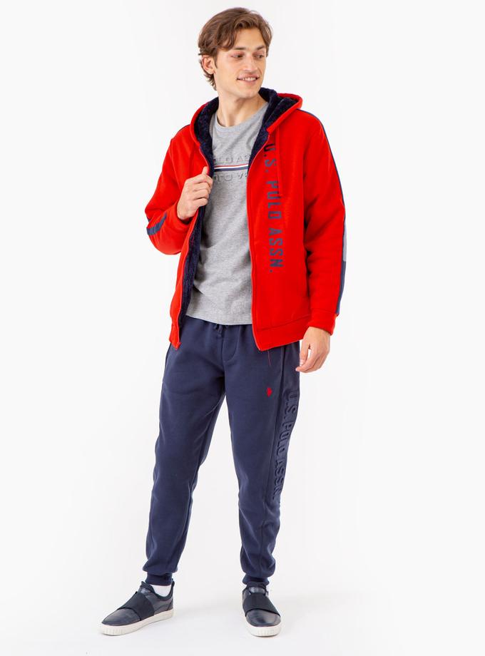 USPA WORDMARK SHERPA HOODIE Same Day Delivery