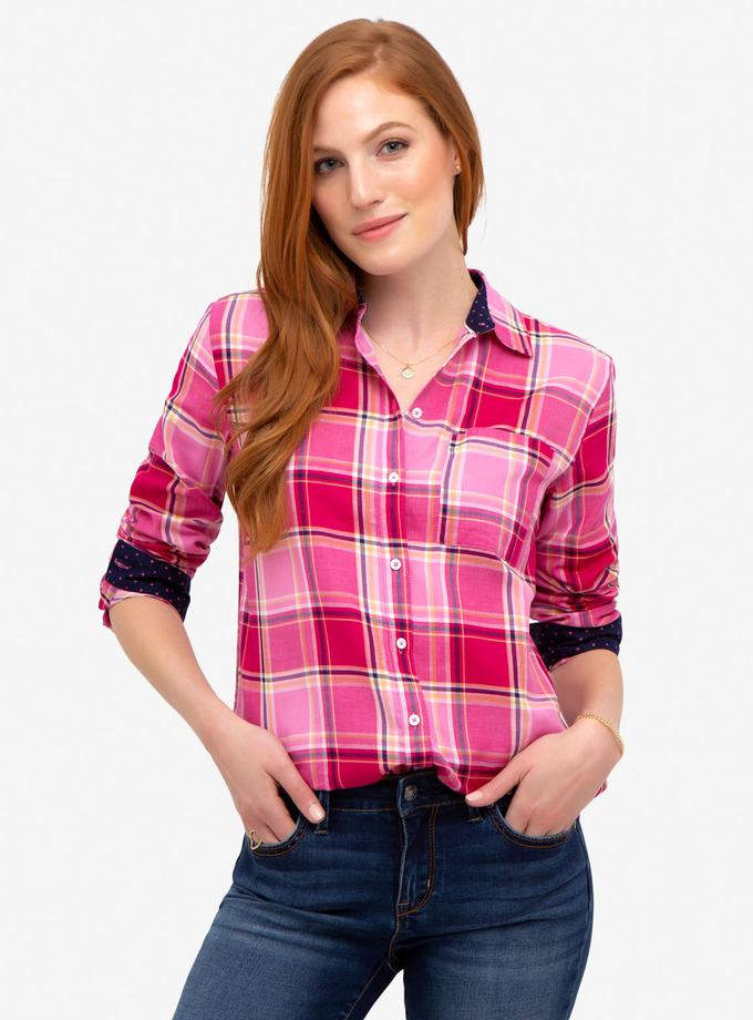 USPA WOVEN PLAID SHIRT Same Day Delivery