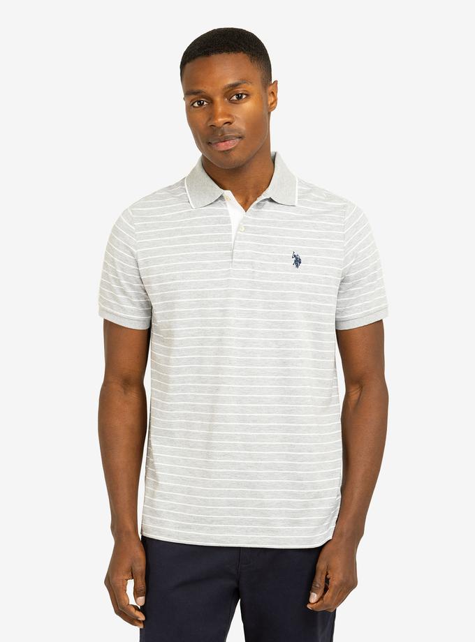 USPA YARN DYE STRIPE JERSEY POLO SHIRT Best Seller