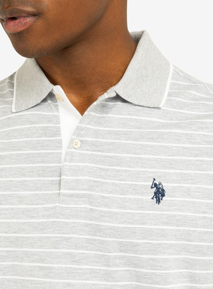 USPA YARN DYE STRIPE JERSEY POLO SHIRT Best Seller