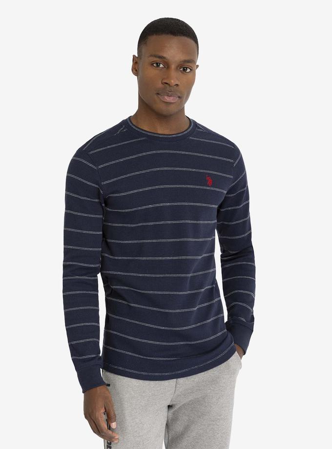 USPA YARN DYE STRIPE THERMAL For Sale